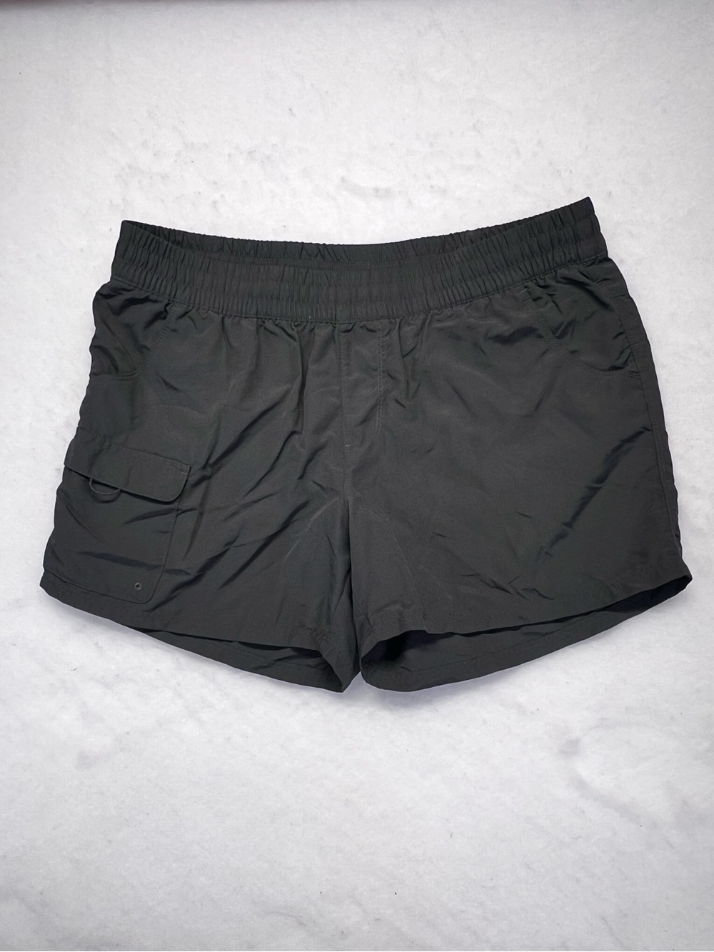 Womens Columbia Dark Gray Hiking Shorts Athletic Outdoor, Large,  4 Length